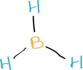 Lewis structure of borane