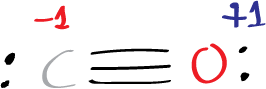 Lewis structure of carbon monoxide CO - step 6: final structure