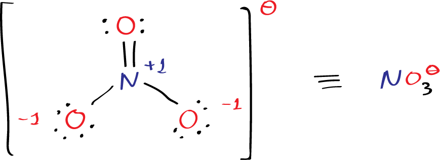 Lewis structure of nitrate ion NO3-